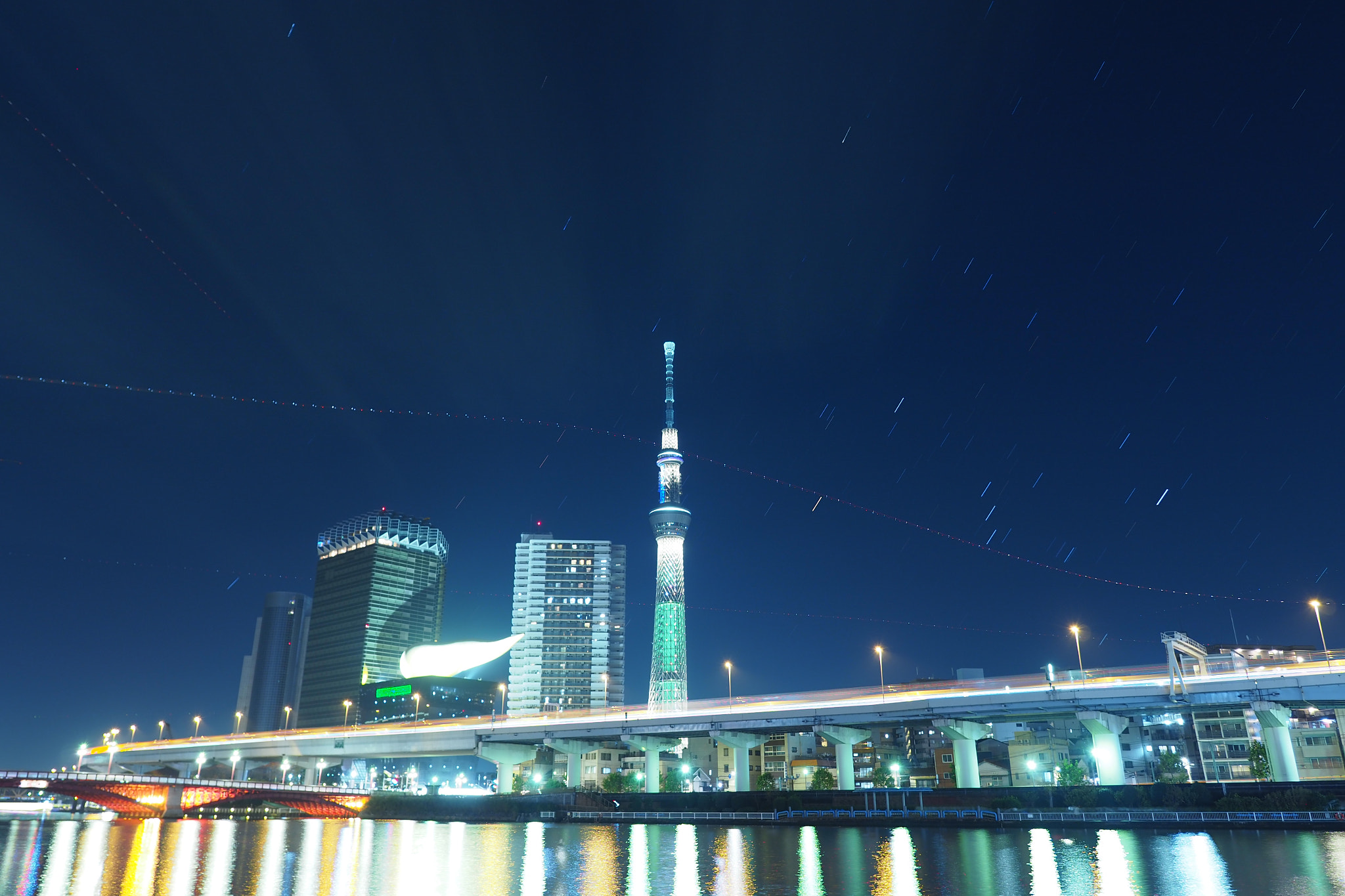 Olympus PEN-F + OLYMPUS M.12mm F2.0 sample photo. Sky tree and the orion photography