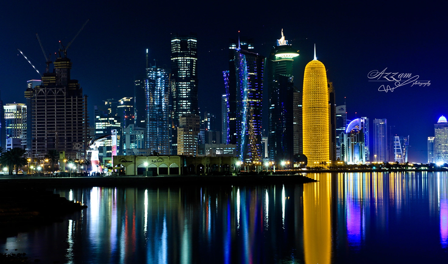 Canon EOS 60D sample photo. The skyline of doha , qatar  photography