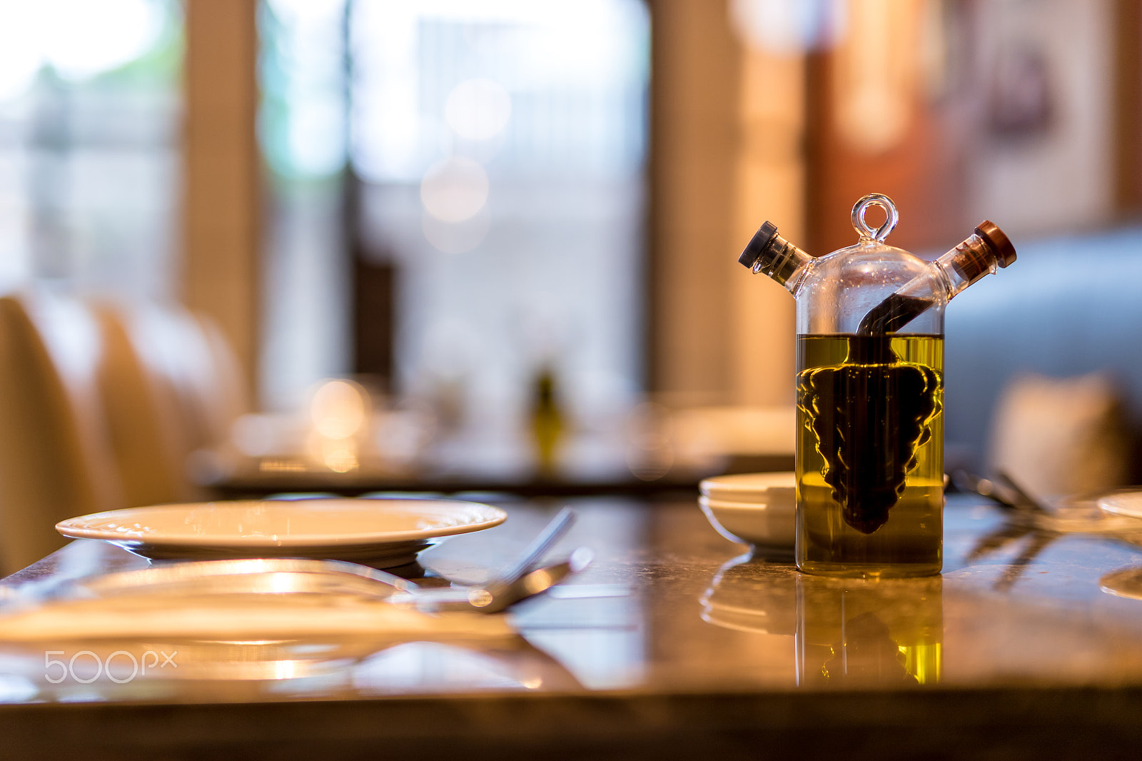Sigma 50mm F1.4 EX DG HSM sample photo. Italian vinegar & olive oil contained in glass bottle photography