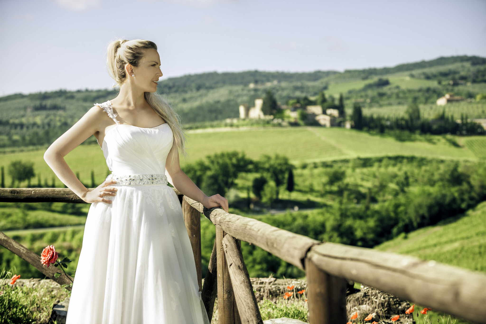 Nikon D600 + Nikon AF-S Nikkor 70-200mm F2.8G ED VR sample photo. A wedding dream in the hills of tuscany photography
