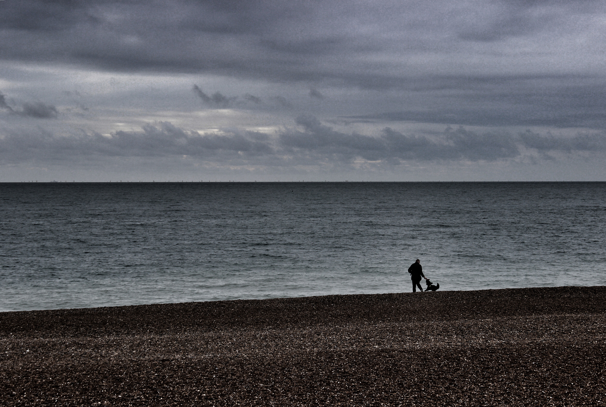 Canon EF-S 18-55mm F3.5-5.6 IS II sample photo. One man and his dog photography
