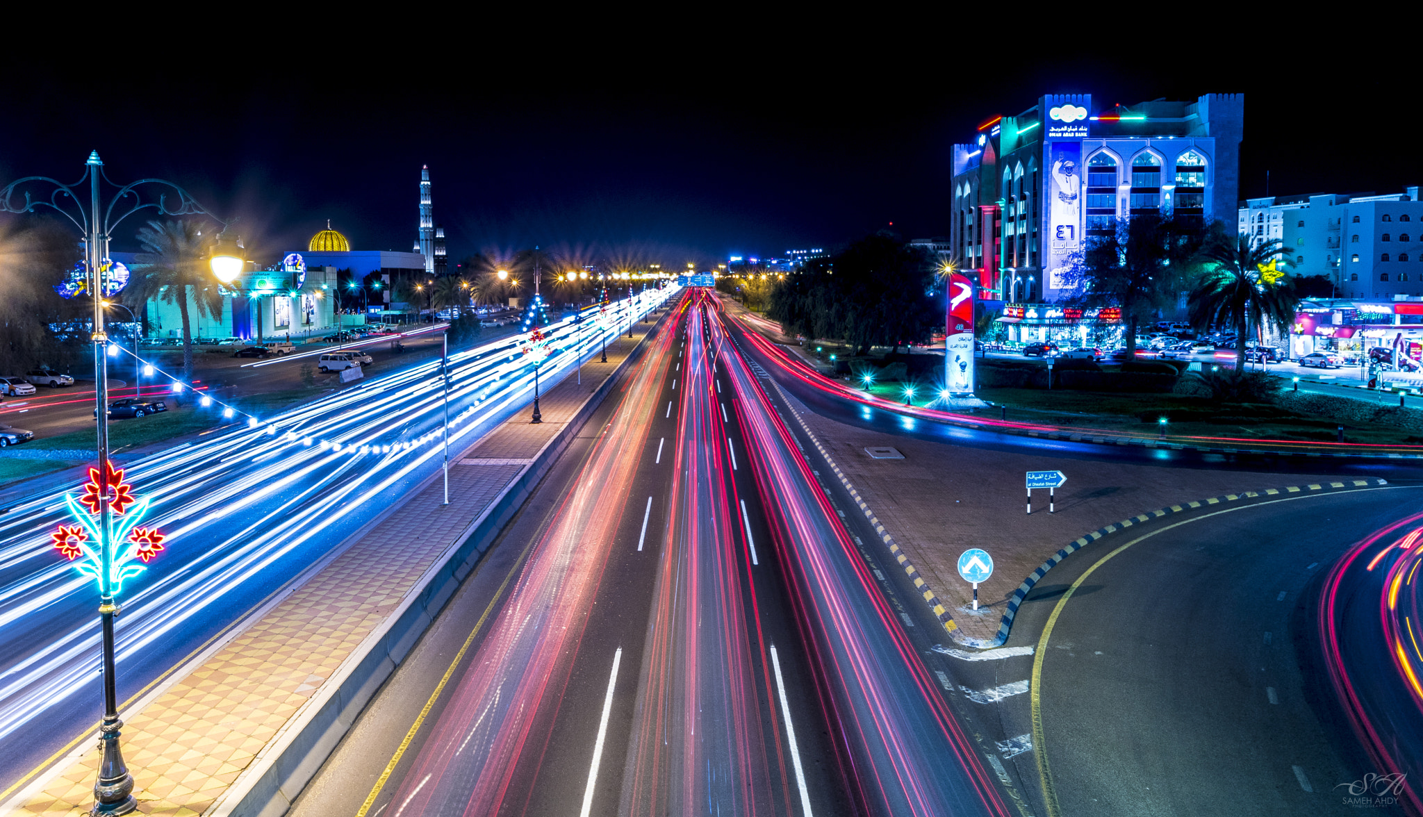 Sigma 8-16mm F4.5-5.6 DC HSM sample photo. Road light painting 3 photography