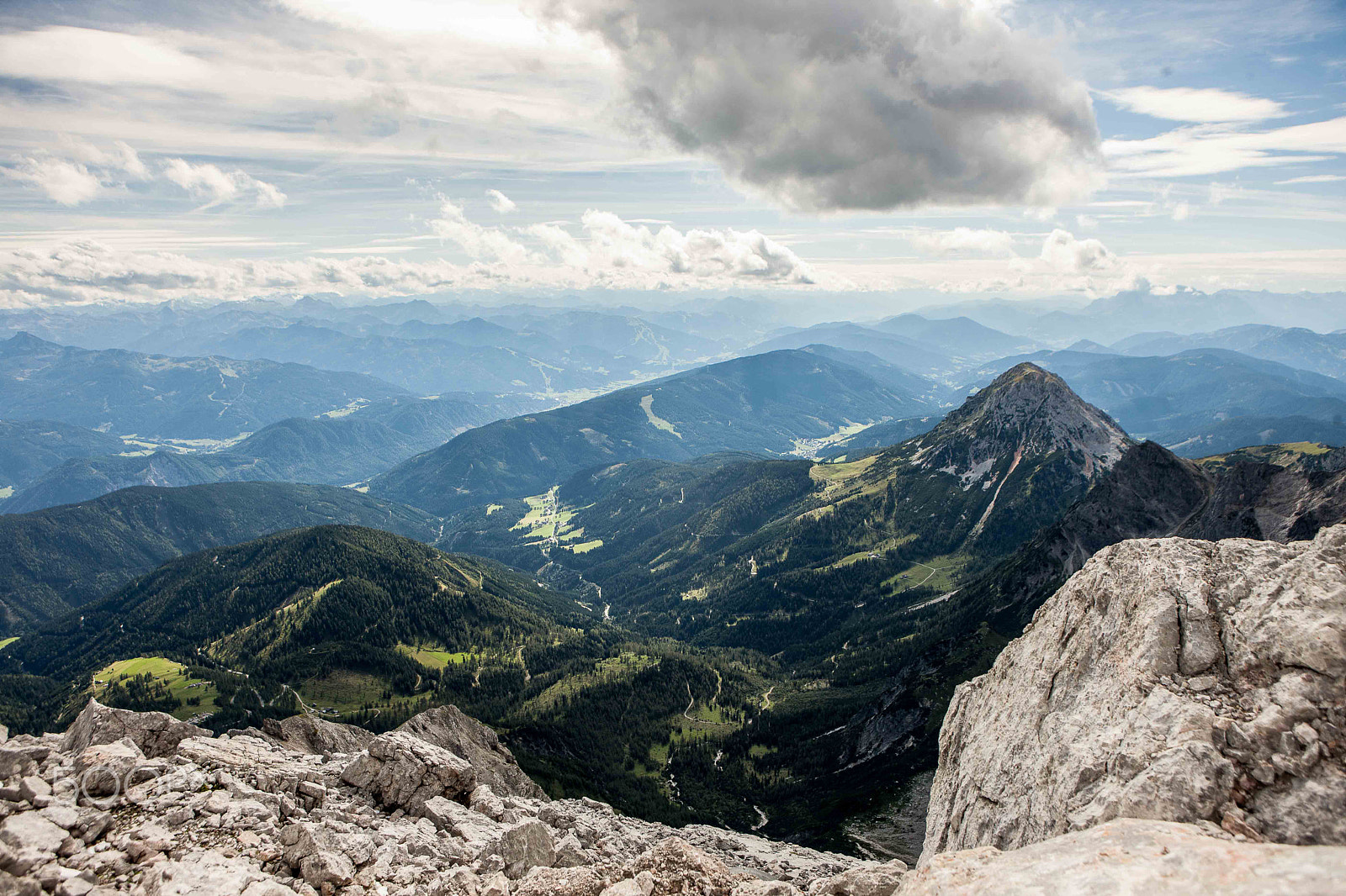 Canon EOS-1Ds Mark III + Canon EF 24-70mm F2.8L USM sample photo. Dachstein view photography
