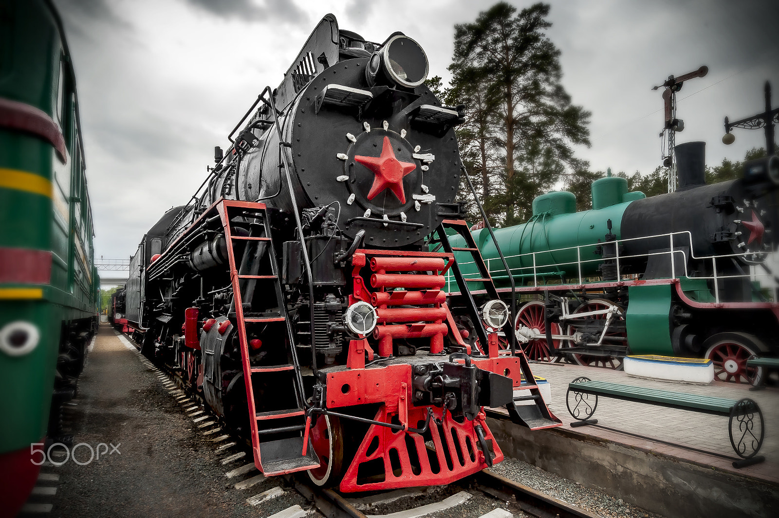 Nikon D3 sample photo. Steam locomotive of series of lv photography
