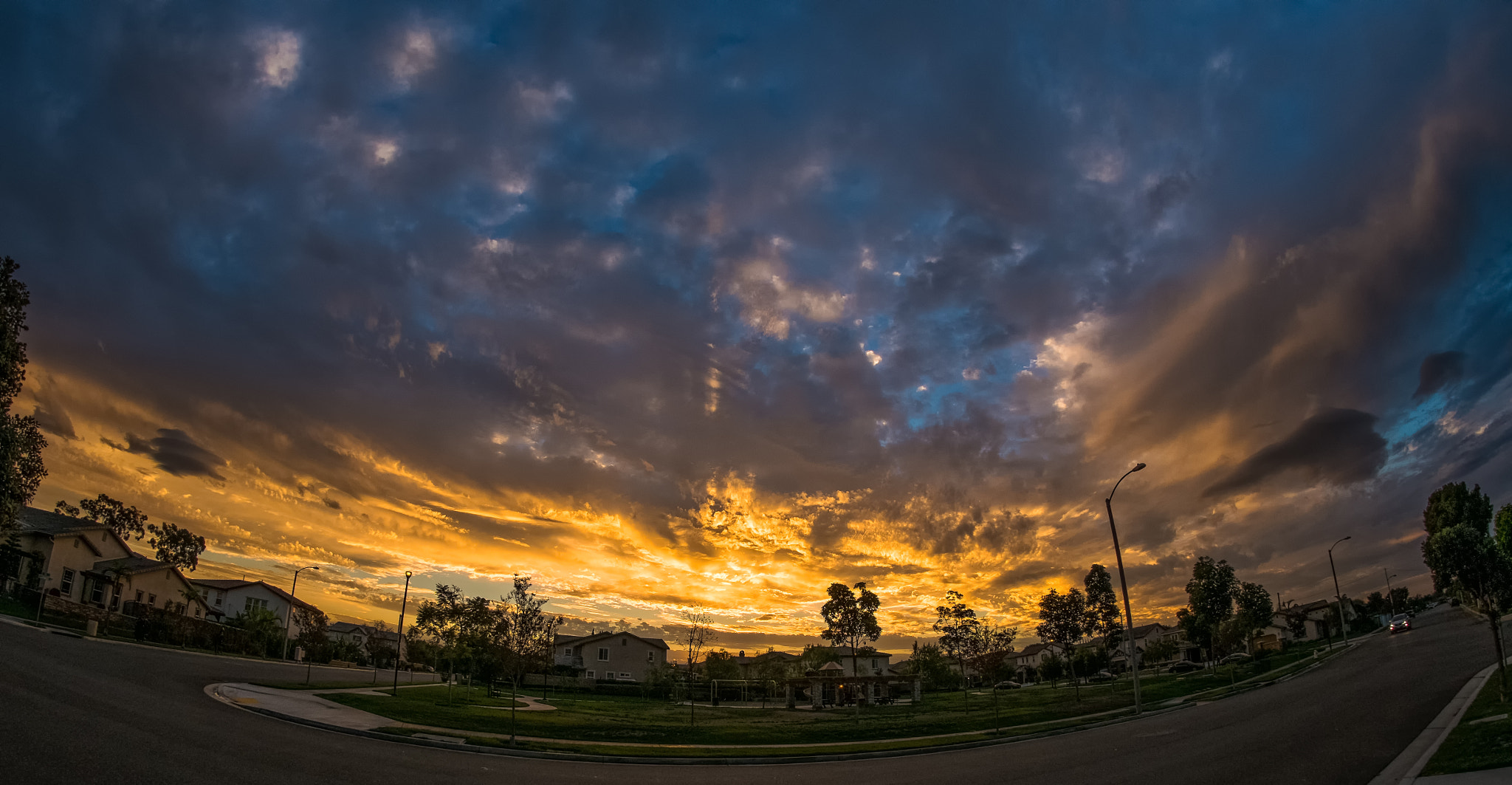 Fujifilm X-Pro1 sample photo. Sunrise over my neighborhood photography