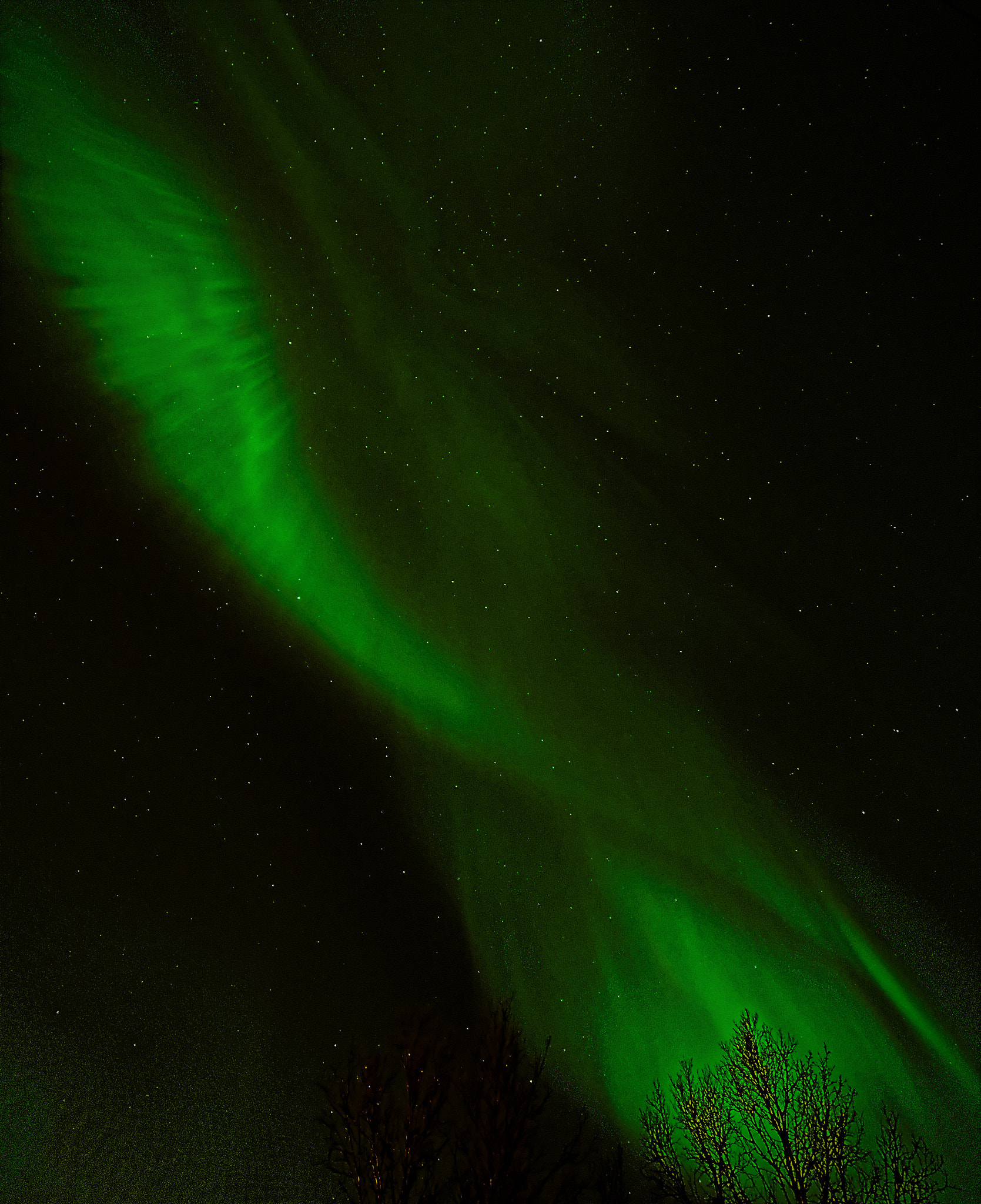 Samyang 14mm F2.8 ED AS IF UMC sample photo. Aurora borealis photography
