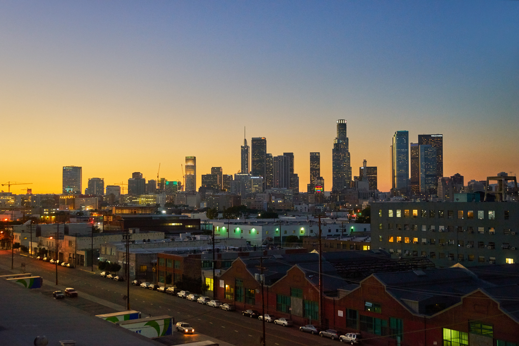Sony a7 sample photo. Los angeles at dusk photography