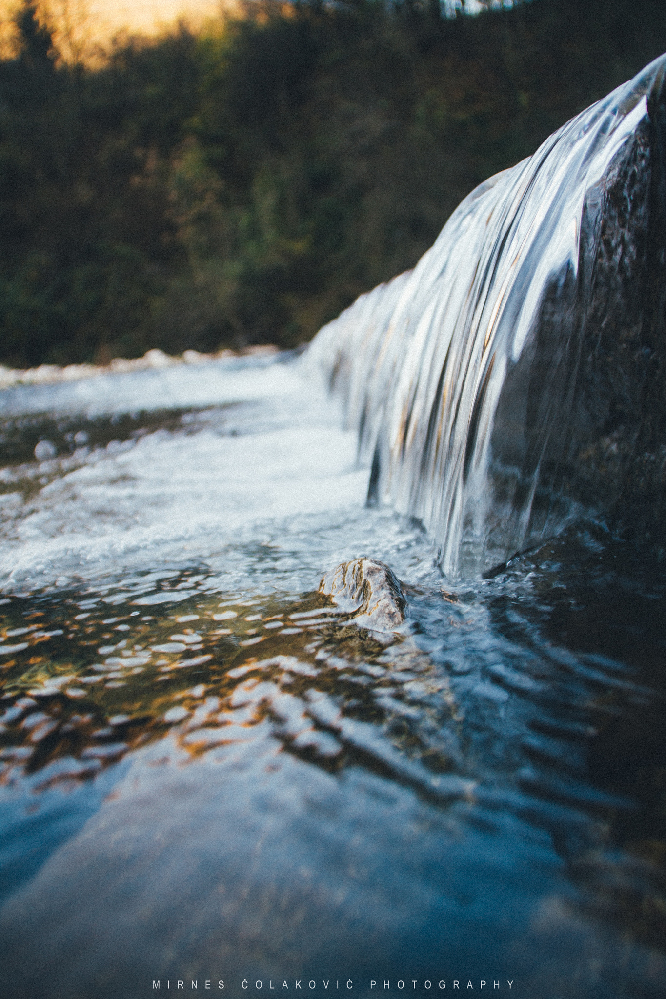 Canon EOS 50D sample photo. Small waterfall on river miljacka photography