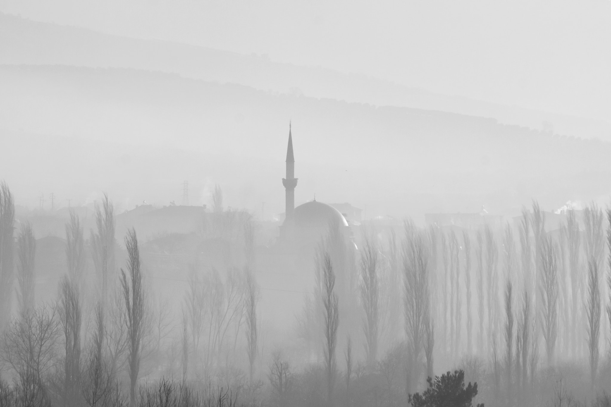 Canon EF-S 55-250mm F4-5.6 IS sample photo. Fog photography