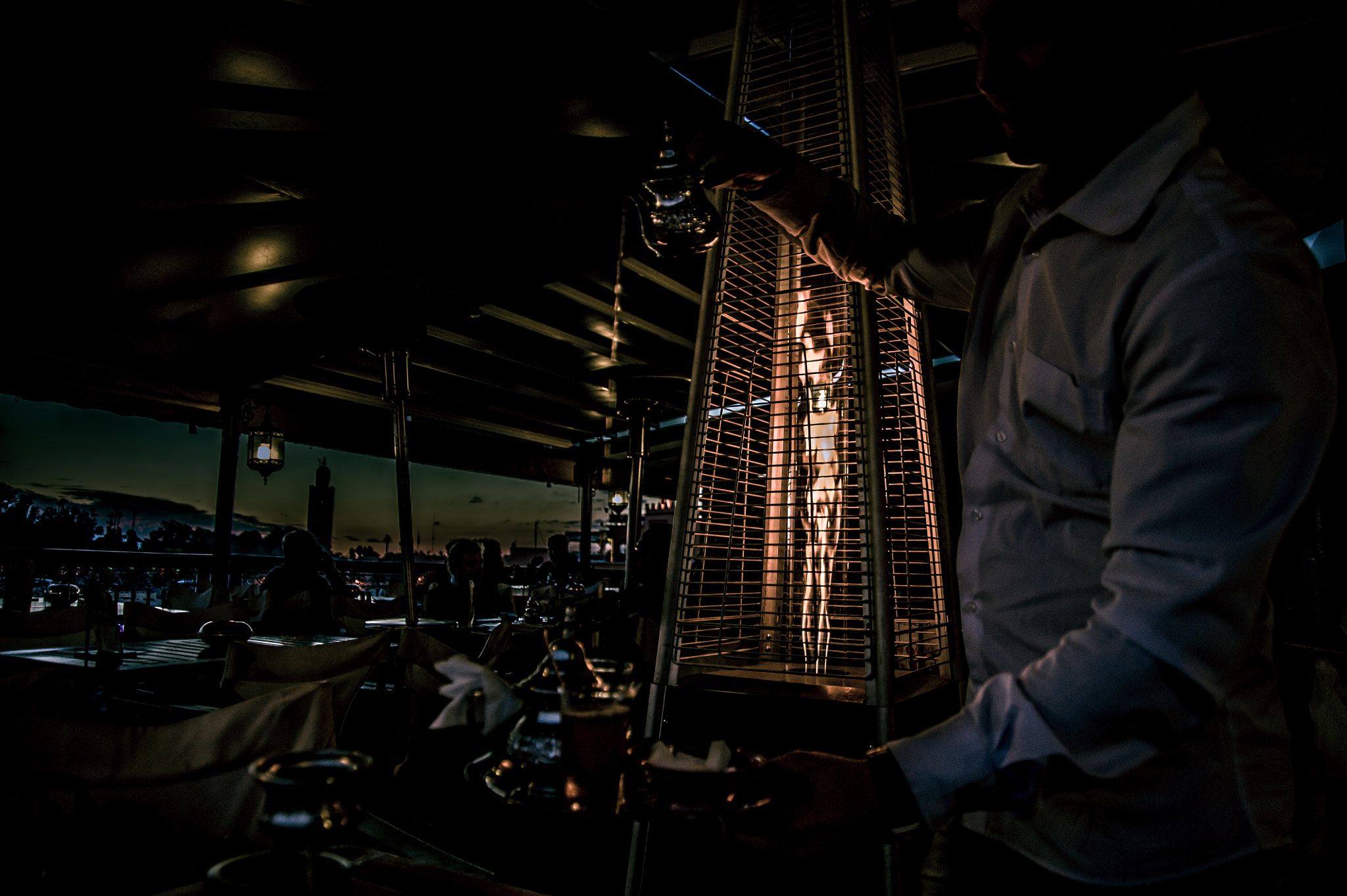 Nikon D3 sample photo. Moroccan tea pouring photography