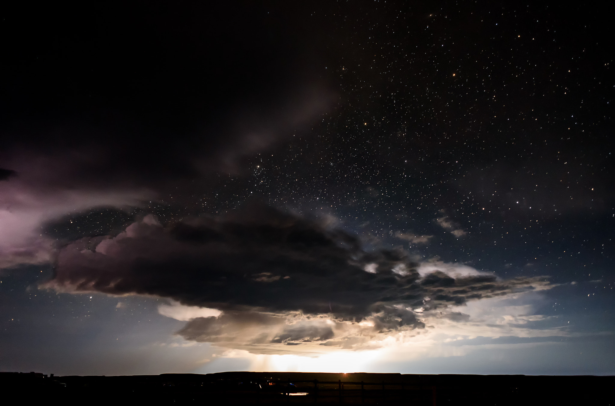 Nikon D750 sample photo. Starry stormy night photography