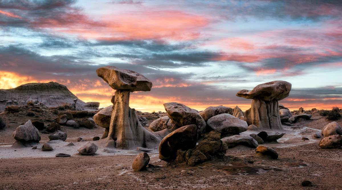 Nikon D810 + Nikon PC-E Nikkor 45mm F2.8D ED Tilt-Shift sample photo. Bisti hoodoos photography