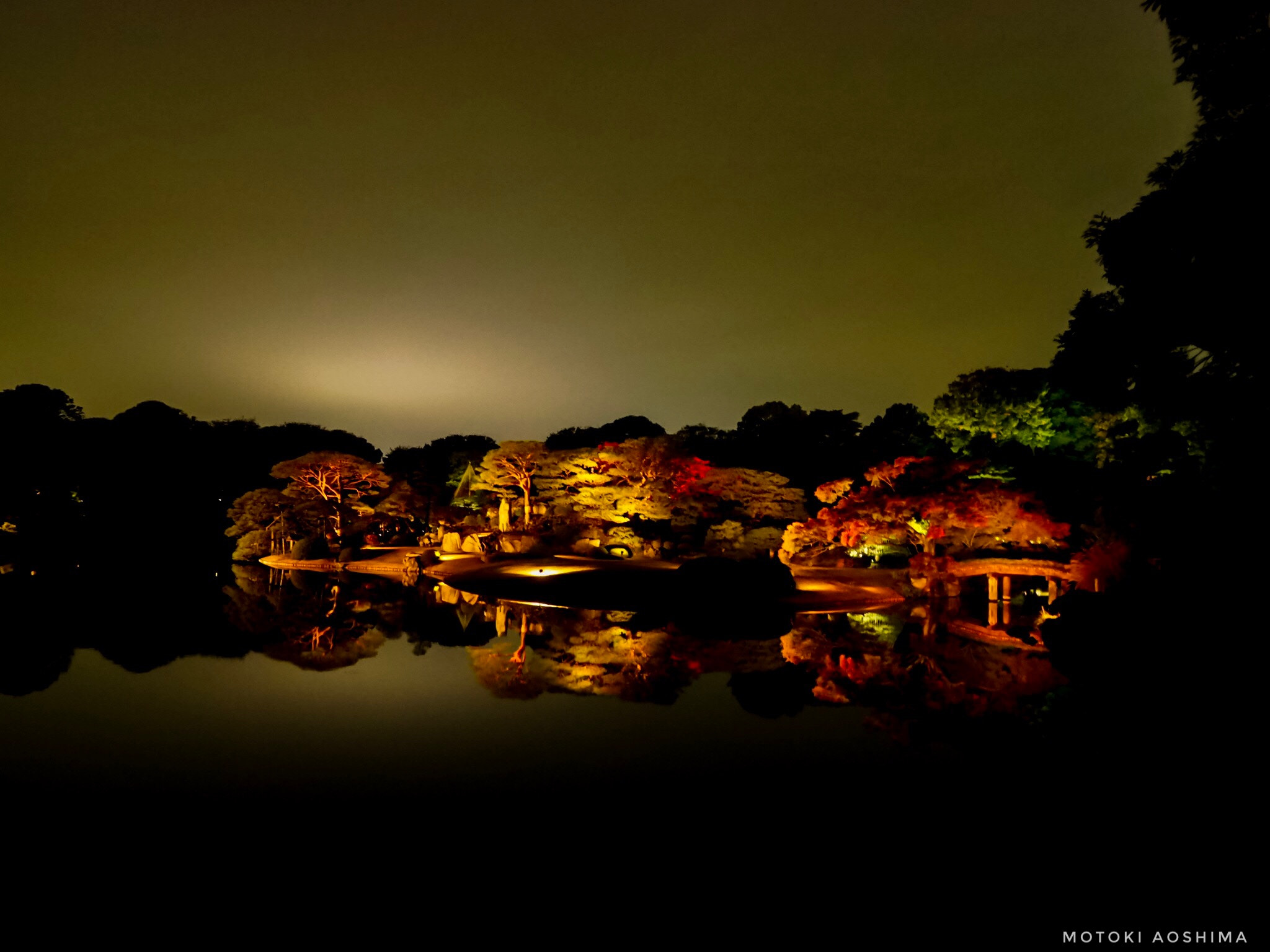 Olympus OM-D E-M10 II + OLYMPUS M.9-18mm F4.0-5.6 sample photo. The autumnal tints of the japanese garden were lit up. photography