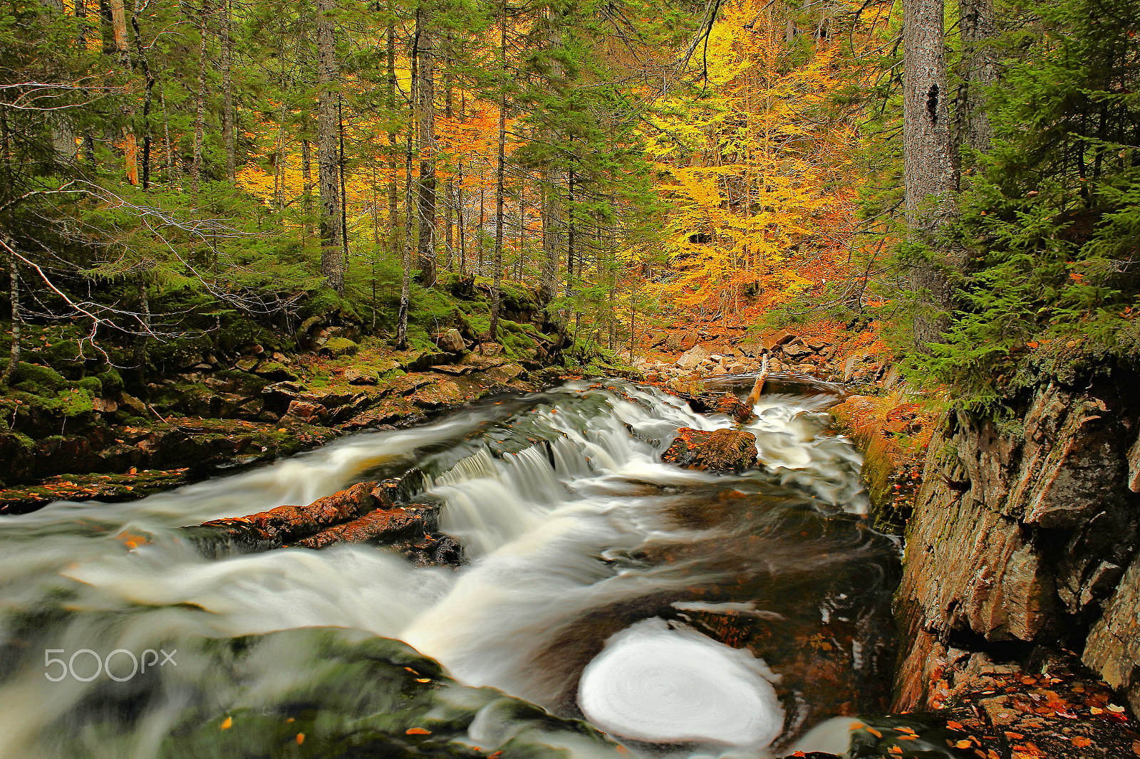 Canon EF 22-55mm f/4-5.6 USM sample photo. North river cascade photography