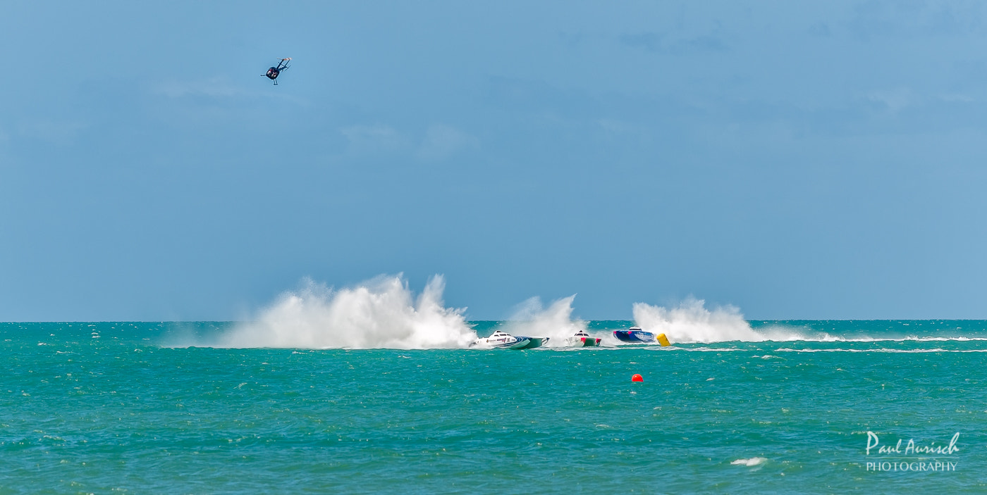 Nikon AF-S Nikkor 70-200mm F4G ED VR sample photo. Hervey bay offshore superboat championships photography