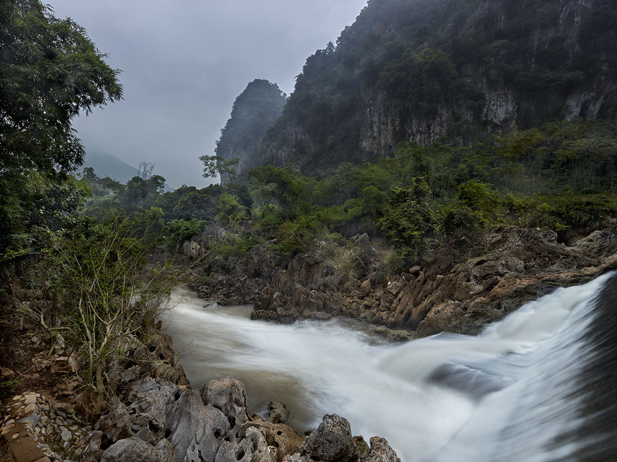 Phase One IQ260 sample photo. Forest river dike at mai chau vietnam photography