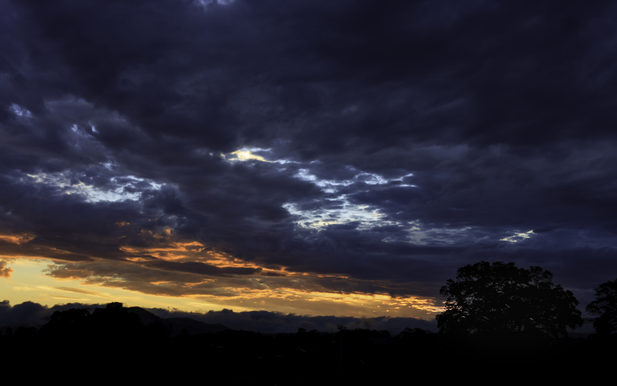 Canon EF-S 18-55mm F3.5-5.6 II sample photo. Stormy sunset photography