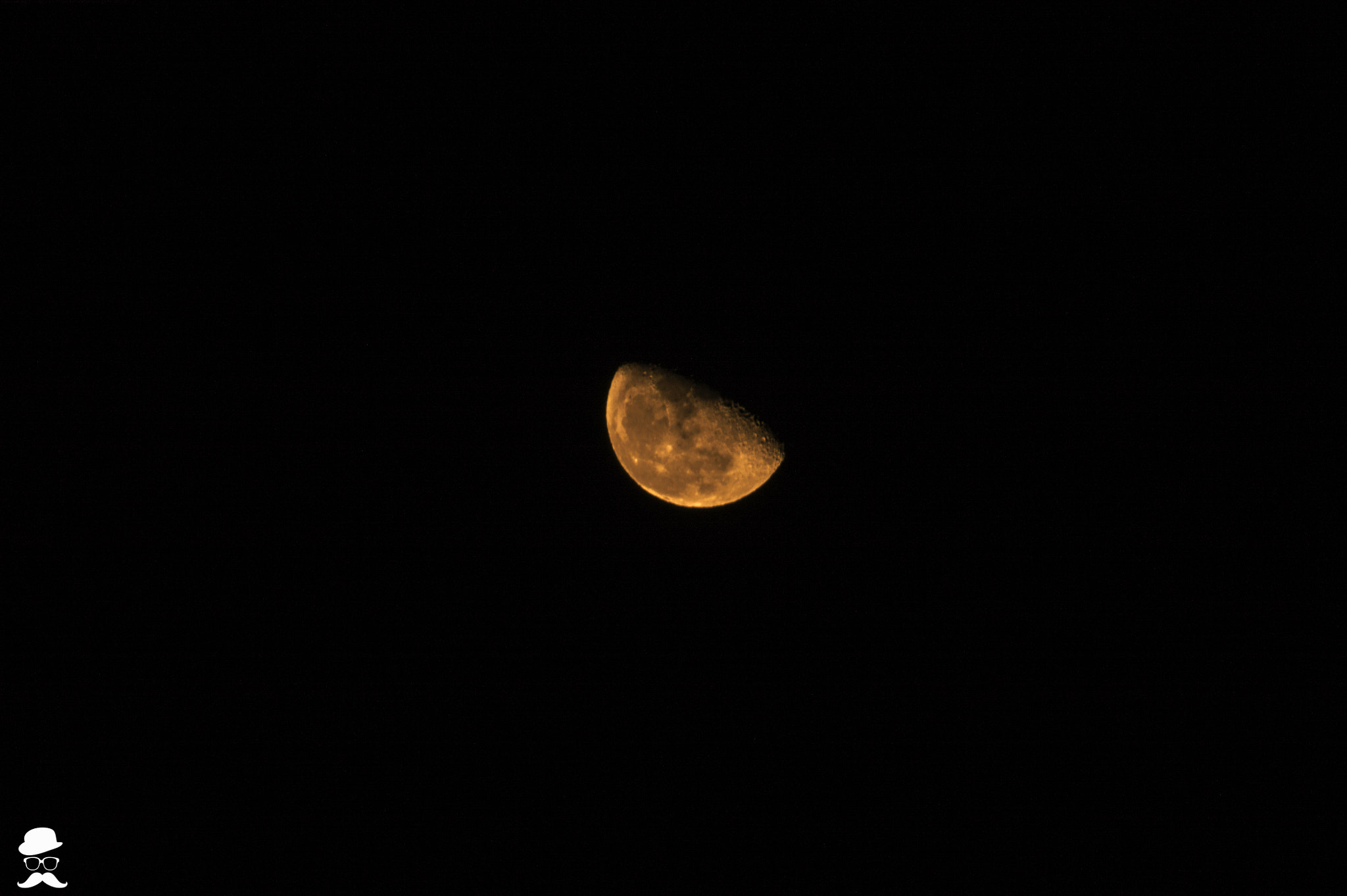 Nikon D3200 sample photo. Great moon photography