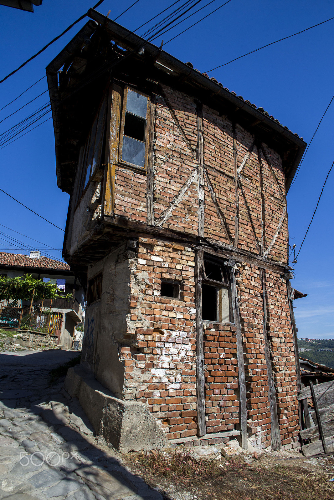 Canon EOS 6D + Canon EF 24mm F2.8 sample photo. Abandoned brick building in veliko tarnovo, bulgar photography