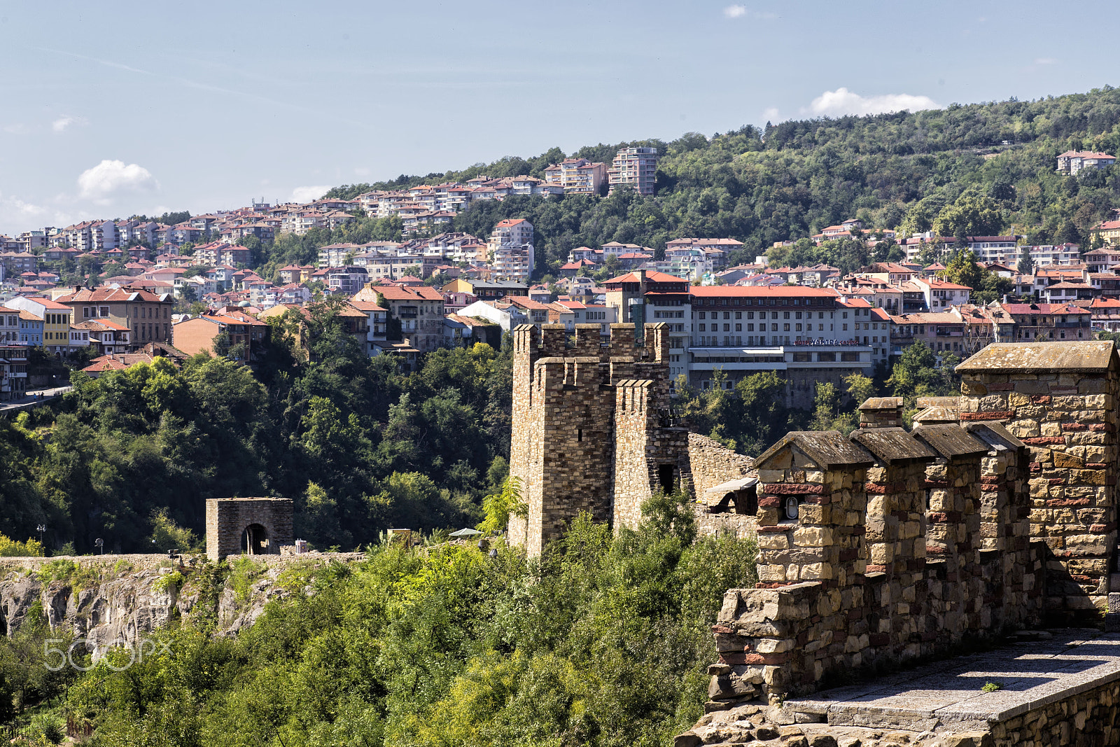 Canon EF 100mm F2.8 Macro USM sample photo. Daytime skyline of houses and buildings in veliko photography