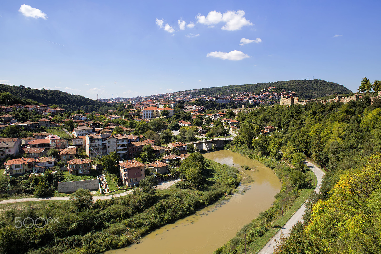 Canon EOS 6D + Canon EF 24mm F2.8 sample photo. Daytime skyline of houses and buildings in veliko photography