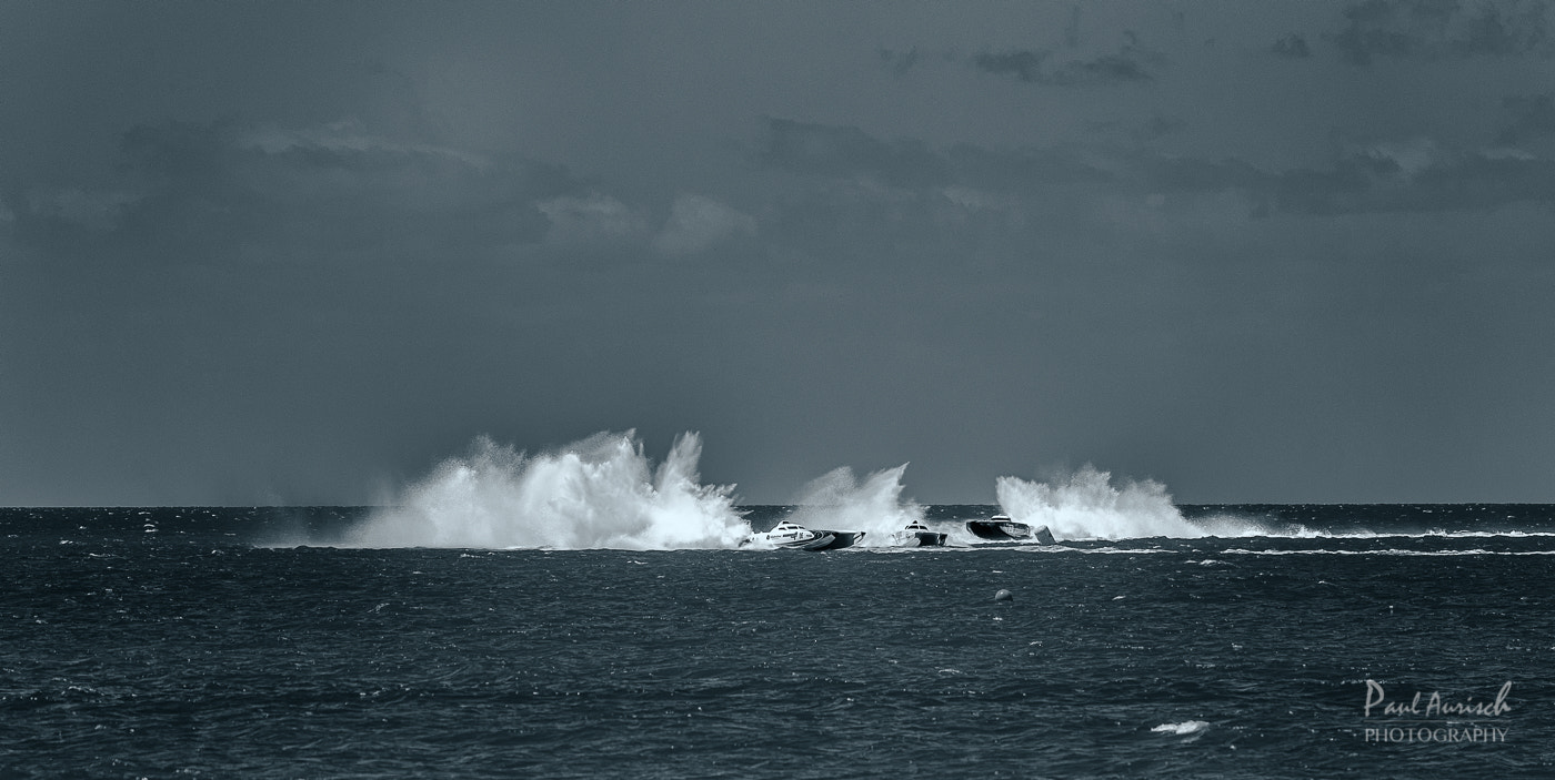 Nikon AF-S Nikkor 70-200mm F4G ED VR sample photo. Hervey bay offshore superboat championships photography