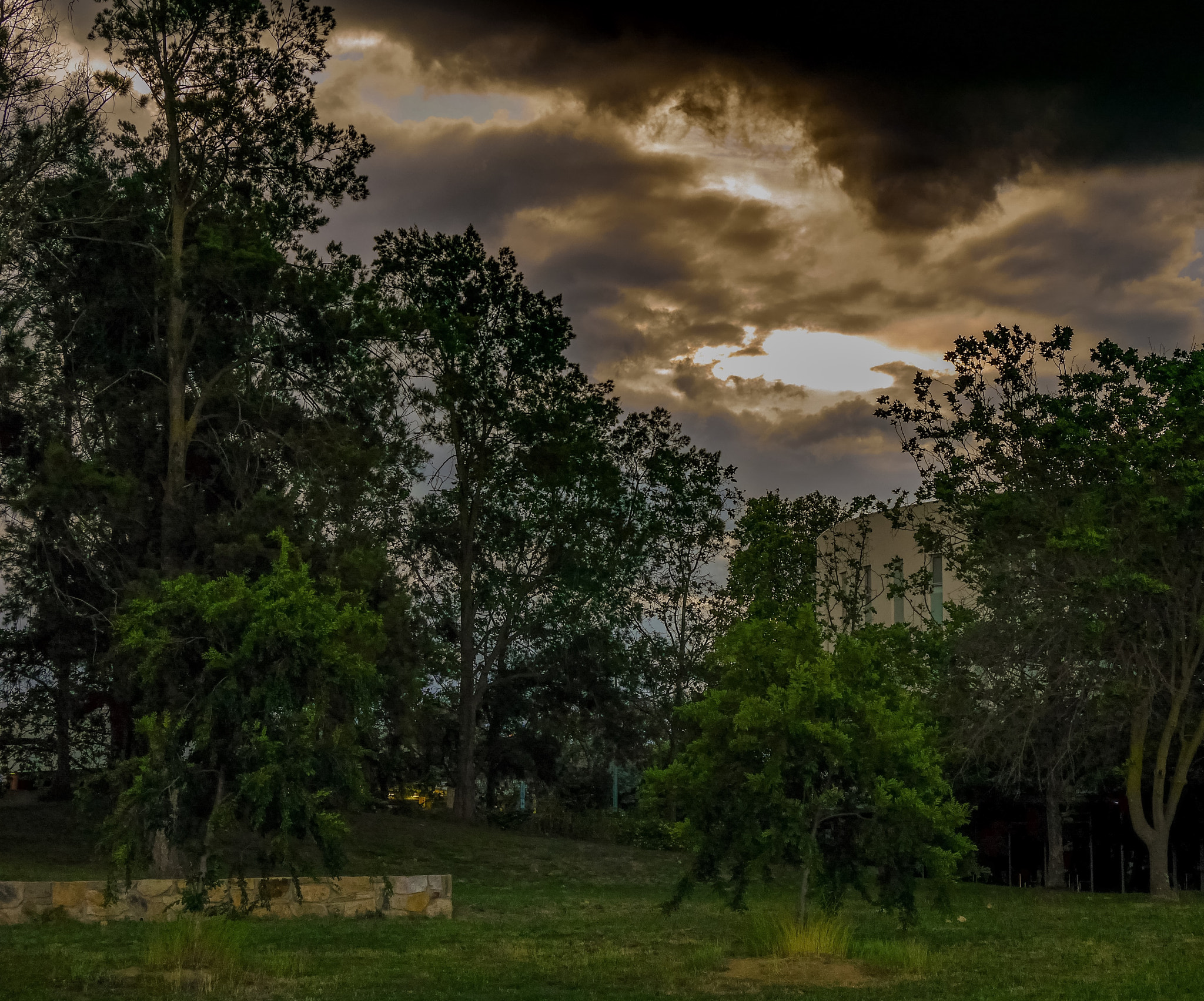 Panasonic DMC-GM1S sample photo. Angry skies - before the storm;  belconnen, act, australia photography