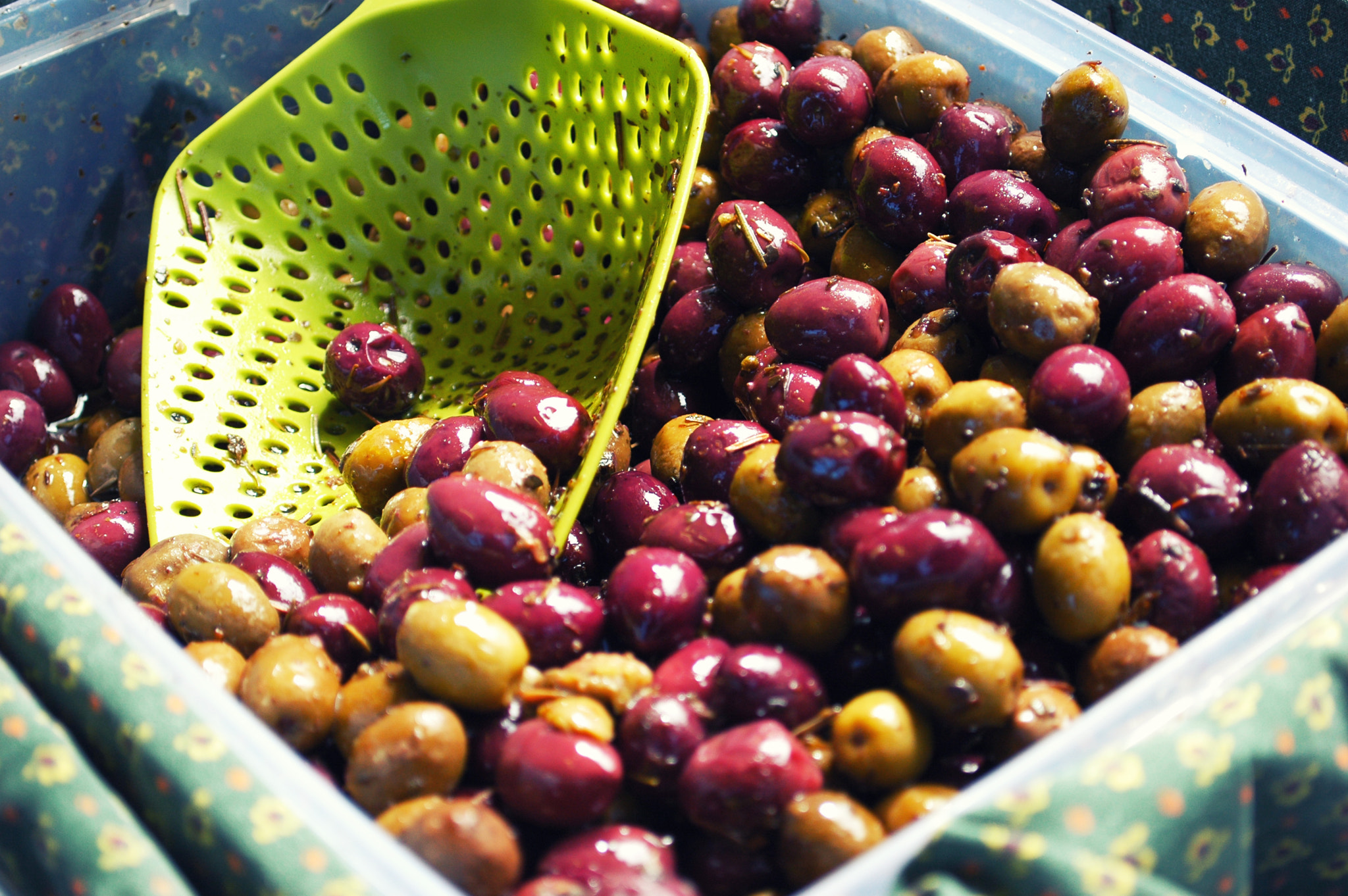 Nikon D70 sample photo. A basket of olives photography