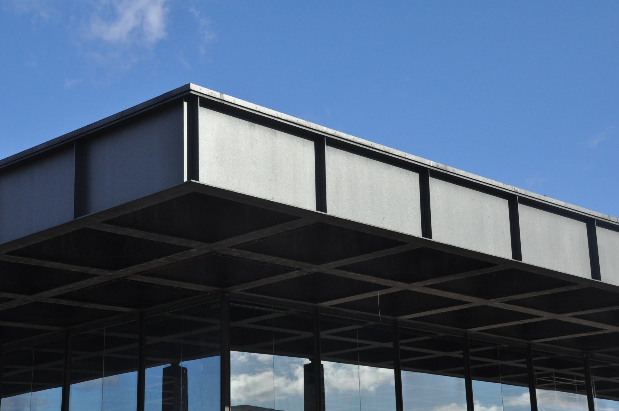 Nikon D5000 sample photo. Neue nationalgalerie photography