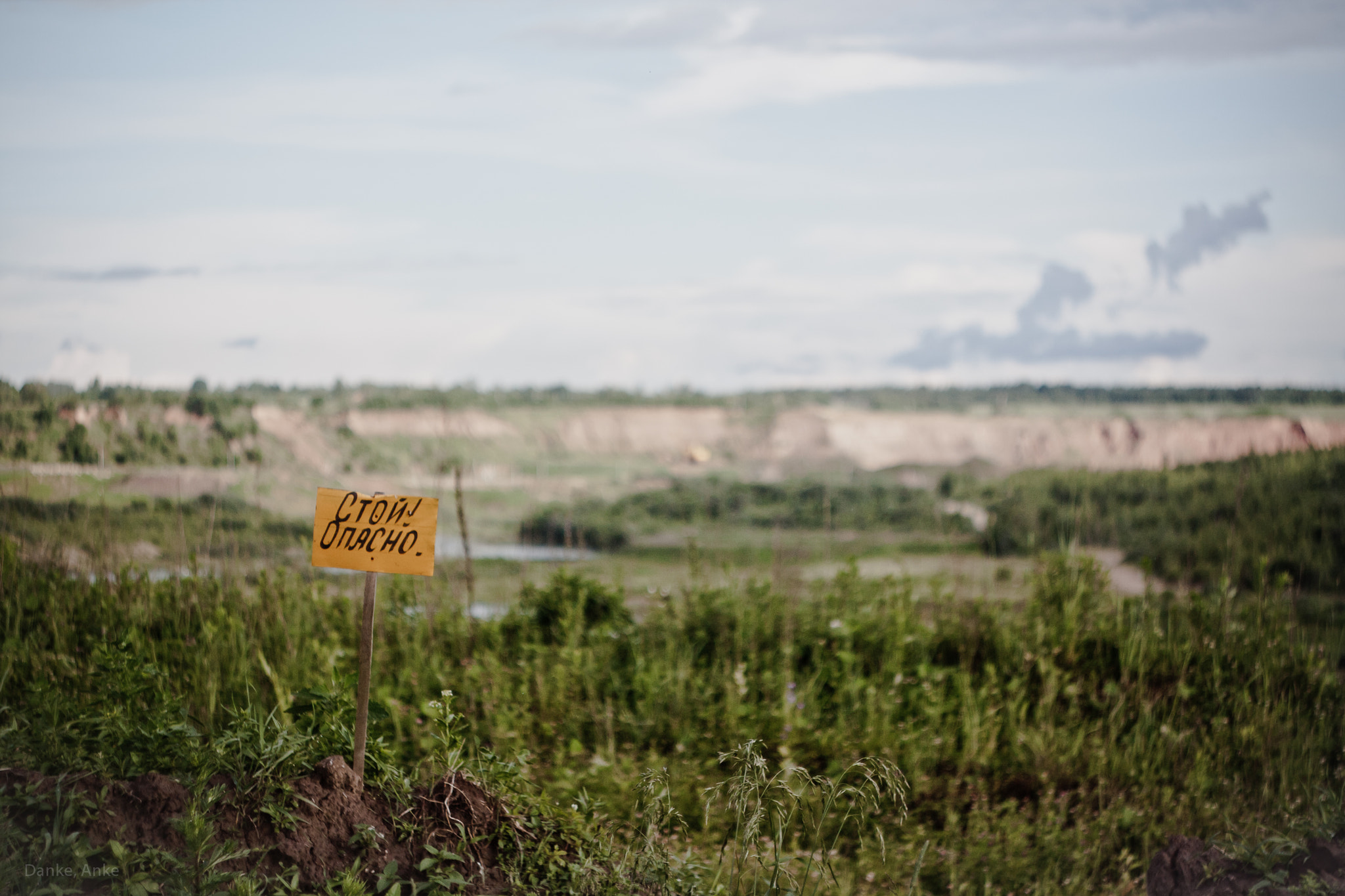 Canon EF 35-80mm f/4-5.6 sample photo. Danger sign photography