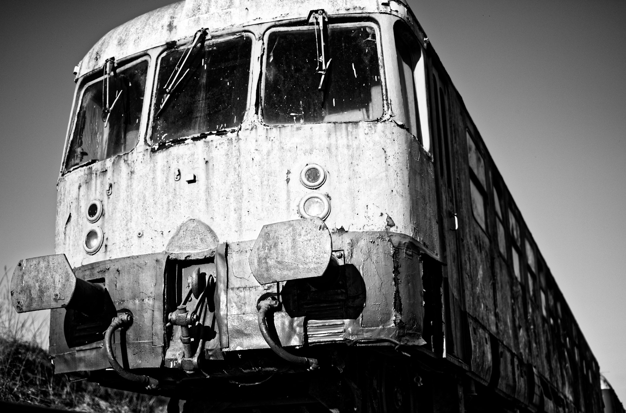 Nikon D800 + Sigma 50mm F1.4 EX DG HSM sample photo. Old train photography
