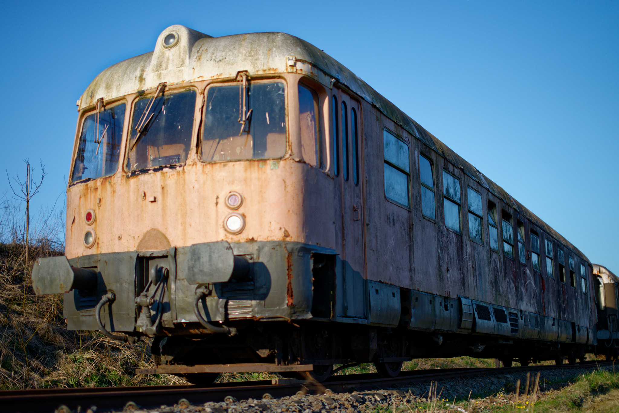 Nikon D800 + Sigma 50mm F1.4 EX DG HSM sample photo. Old train photography