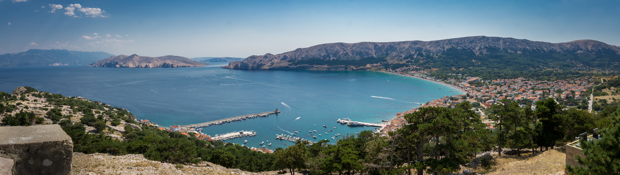 Sony E 18-200mm F3.5-6.3 OSS sample photo. Pano of the baška bay photography