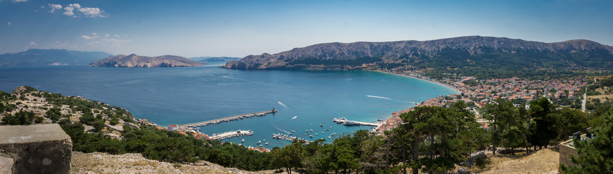 Sony a6000 sample photo. Pano of the baška bay photography