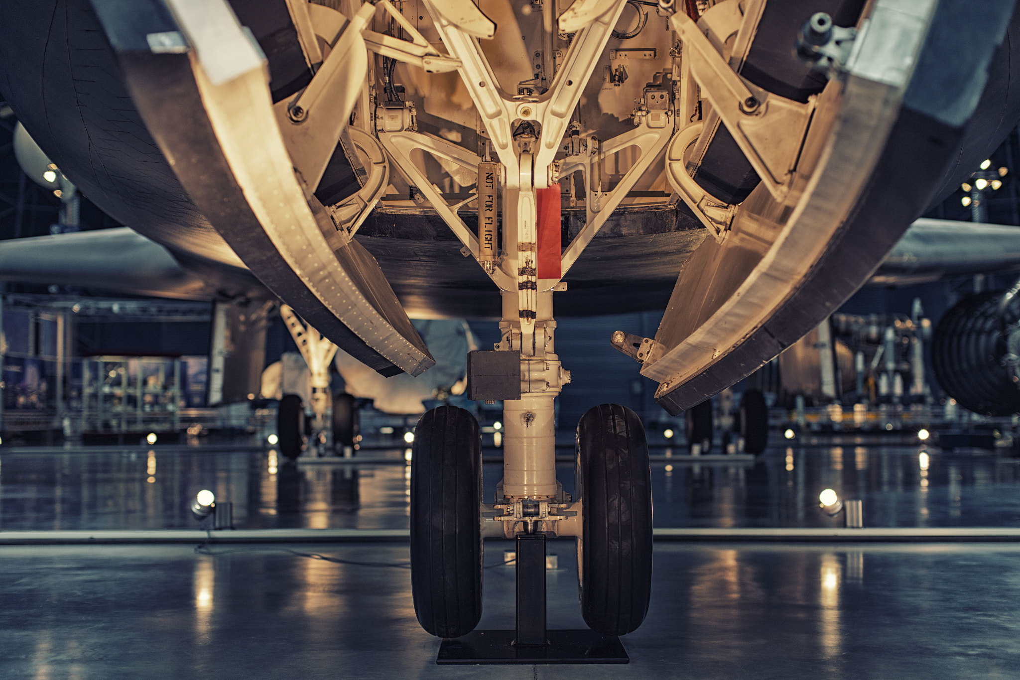 Canon EOS-1Ds Mark III + Canon EF 50mm F1.2L USM sample photo. Space shuttle discovery landing gear photography