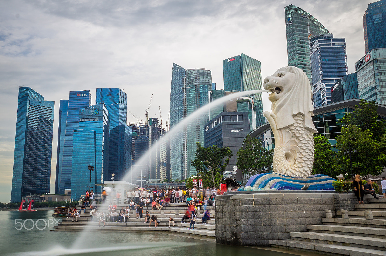 Sony SLT-A37 sample photo. Merlion in singapore harbour photography
