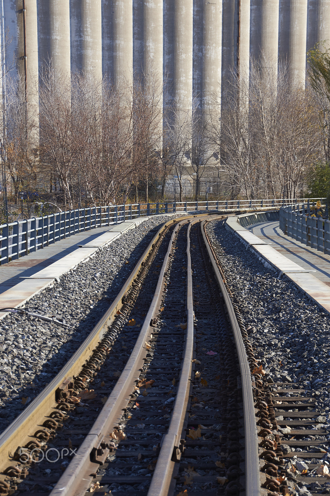 Sony SLT-A65 (SLT-A65V) sample photo. Rail tracks in old port of montreal photography