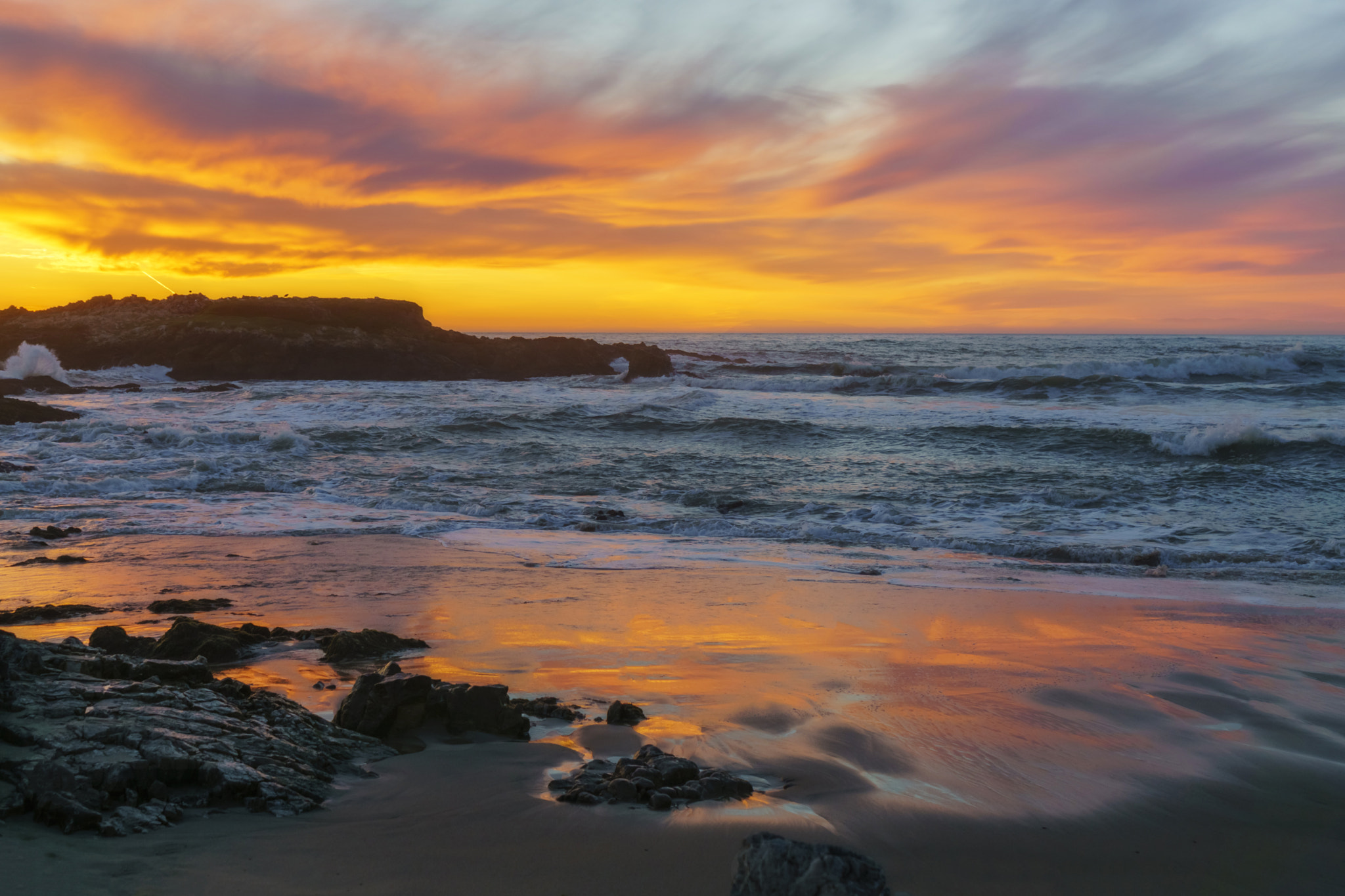 Sony a6000 + Sony FE 28-70mm F3.5-5.6 OSS sample photo. California coast sunset photography