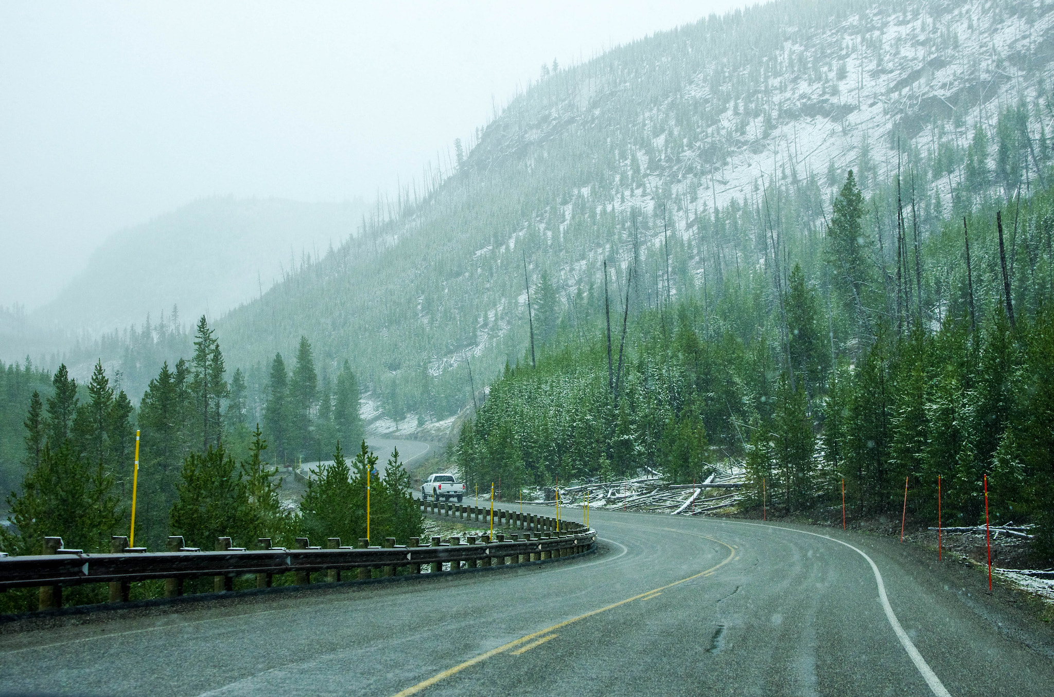 Pentax K-5 II sample photo. Snowy yellowstone photography