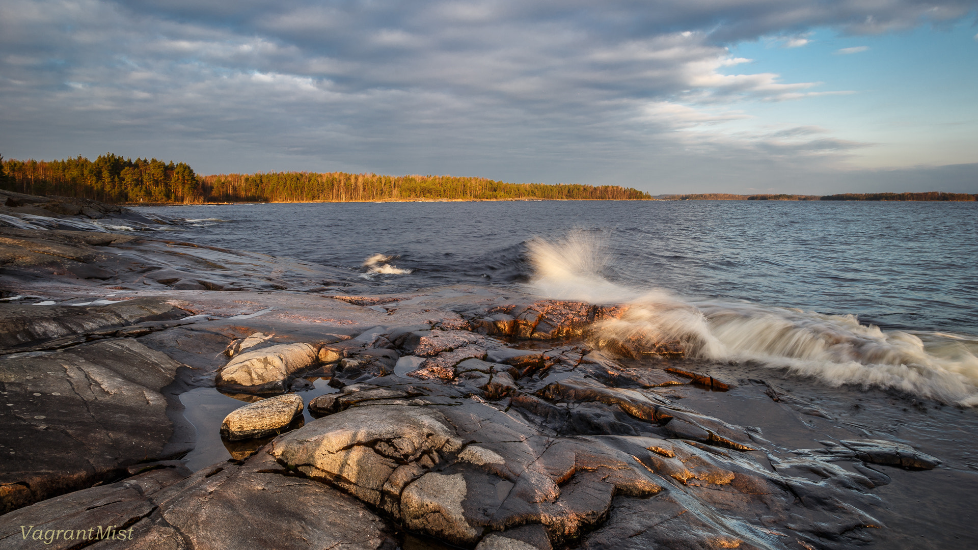 Canon EF 20-35mm F3.5-4.5 USM sample photo. Water meets granite photography