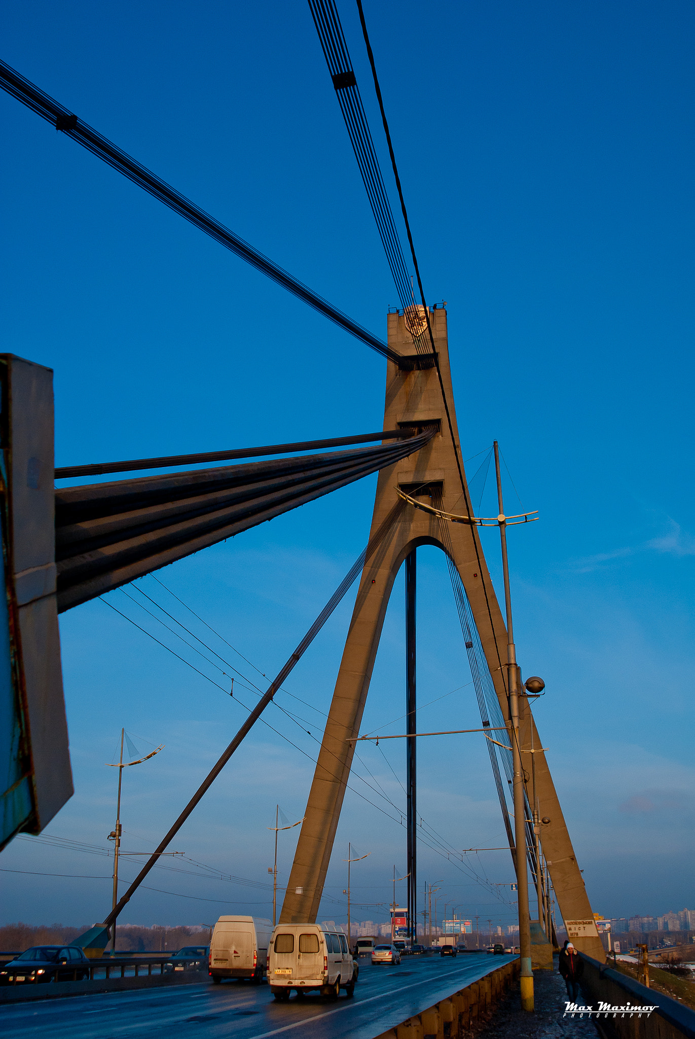 Nikon D200 + AF Zoom-Nikkor 24-120mm f/3.5-5.6D IF sample photo. Moskovsky bridge in kiev, ukraine photography