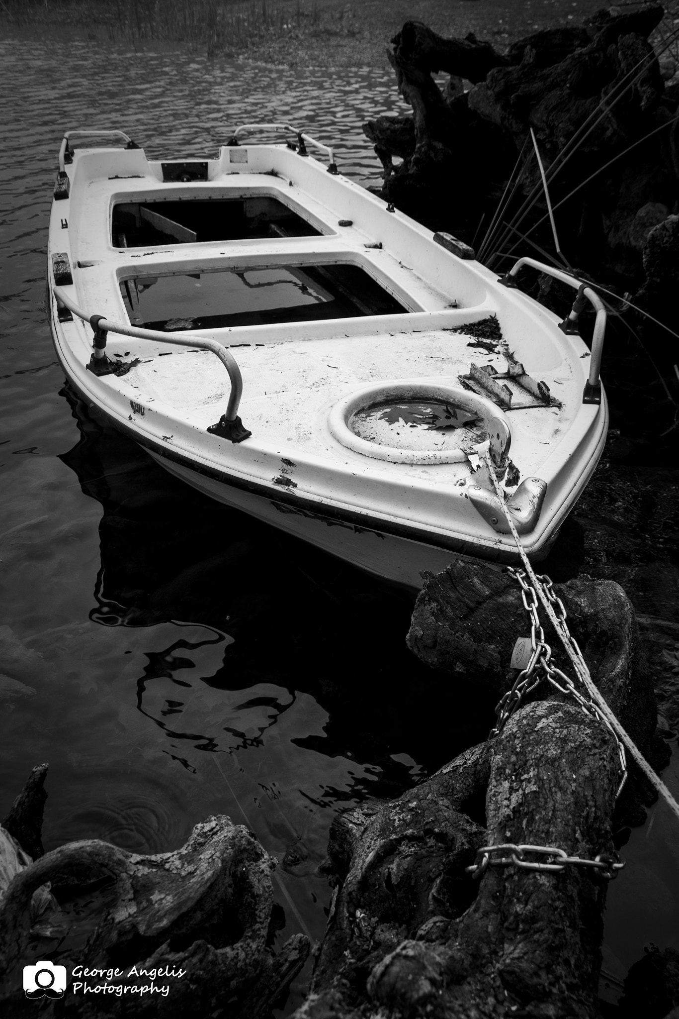 Nikon D3100 + Sigma 17-70mm F2.8-4 DC Macro OS HSM sample photo. Lake boat photography