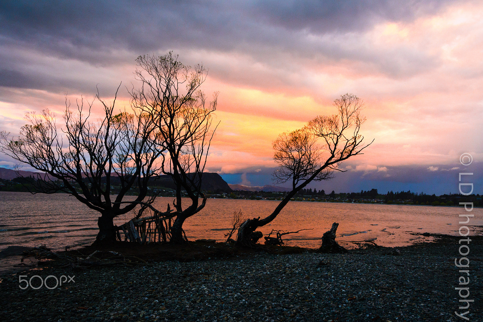 Nikon D600 sample photo. Sunset lake wanaka photography