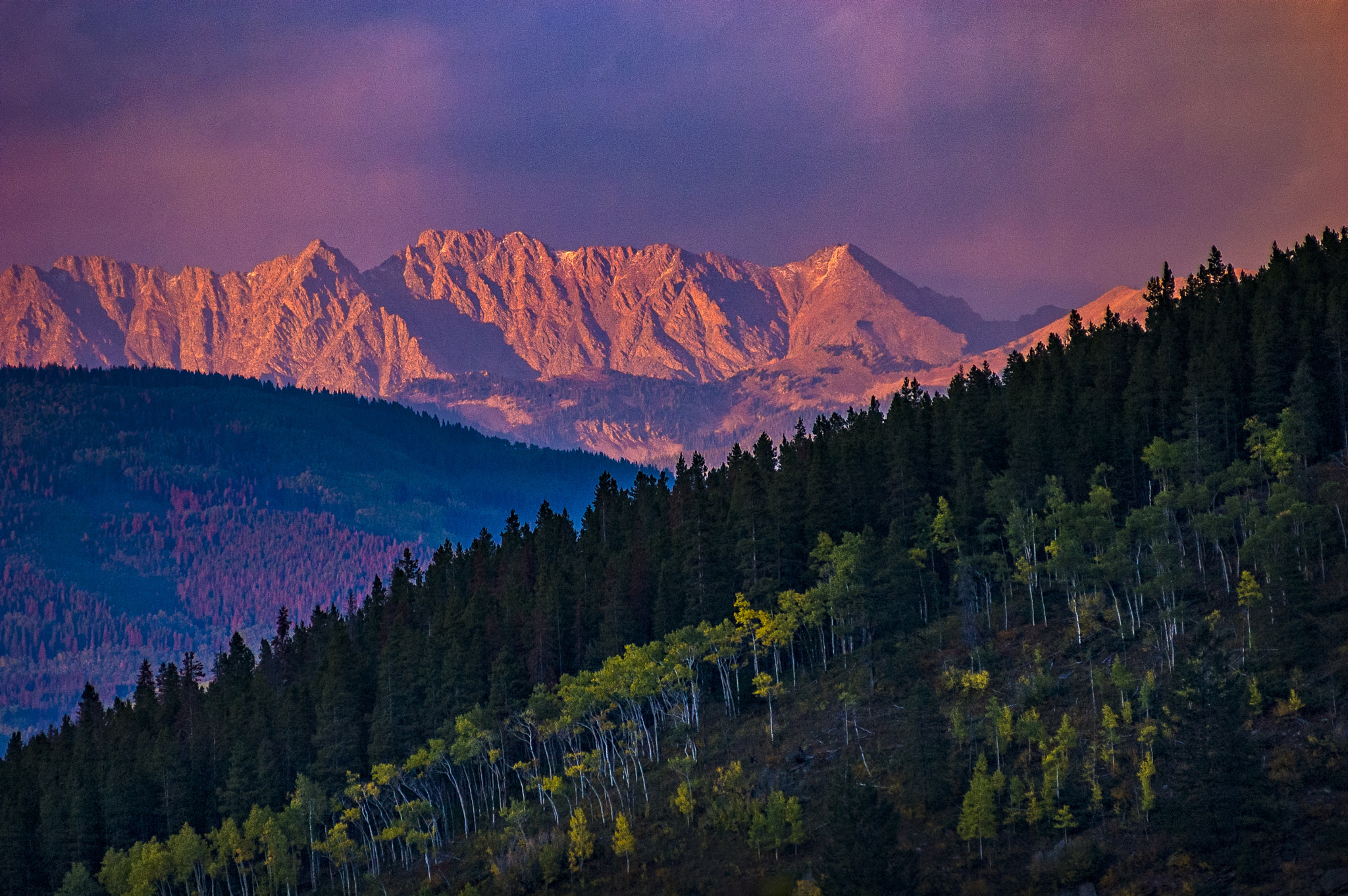Nikon D70s sample photo. Sunset light gore range alpenglow scenic landscape photography