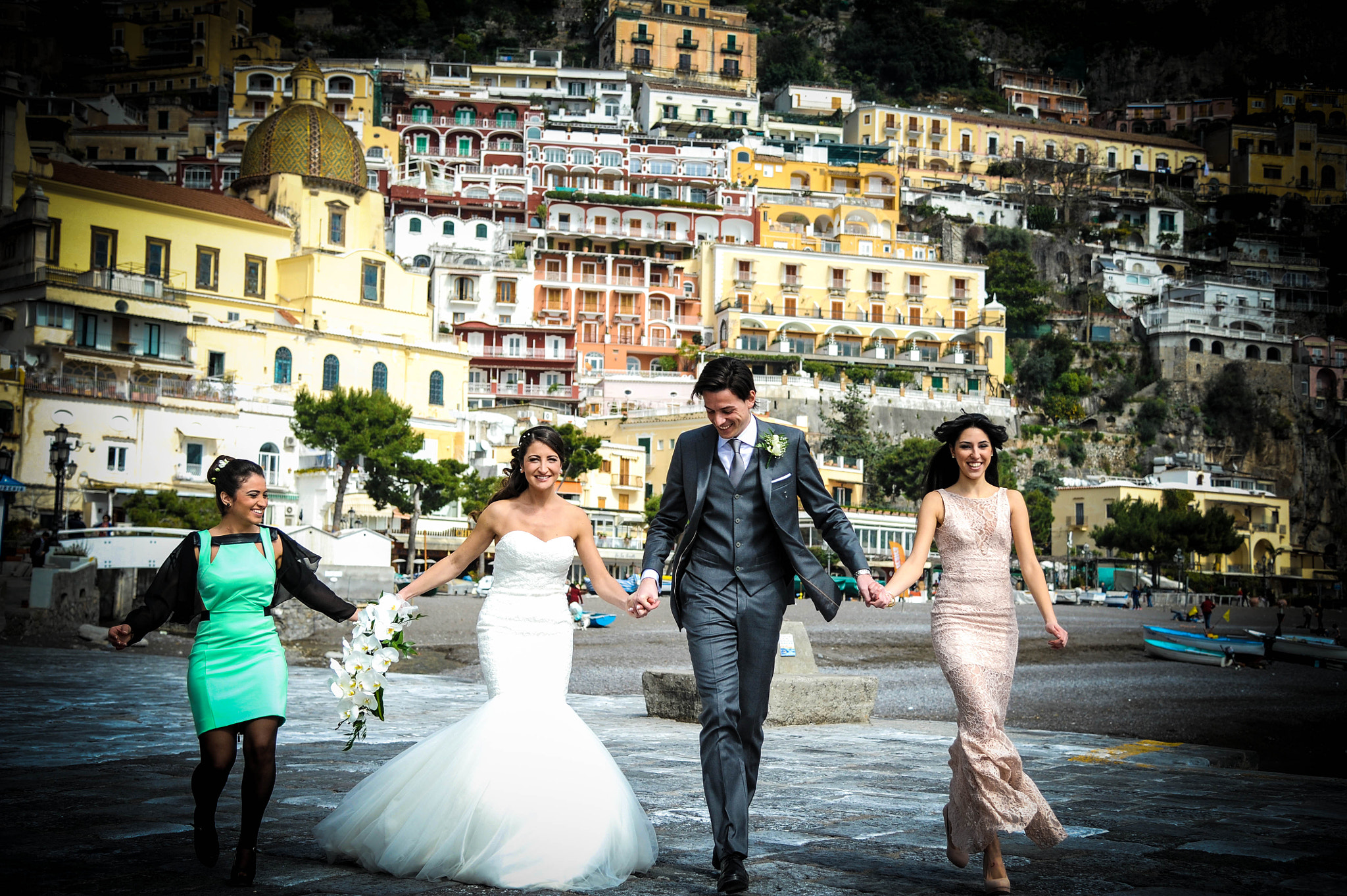 Nikon D3 + Nikon AF-S Nikkor 24-120mm F4G ED VR sample photo. Wedding in positano photography