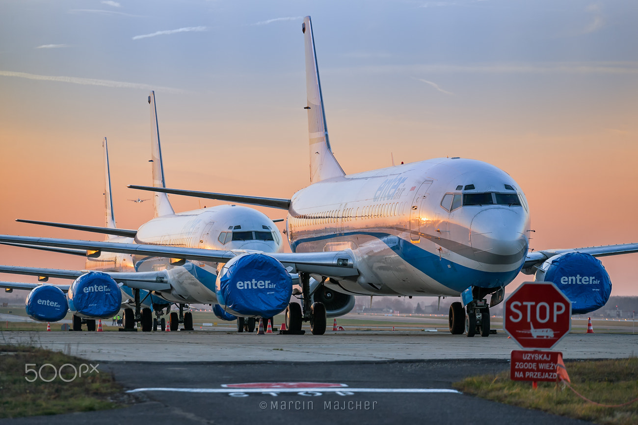 Canon EOS-1D Mark II N sample photo. Poland, katowice airport, enterair aircrafts photography