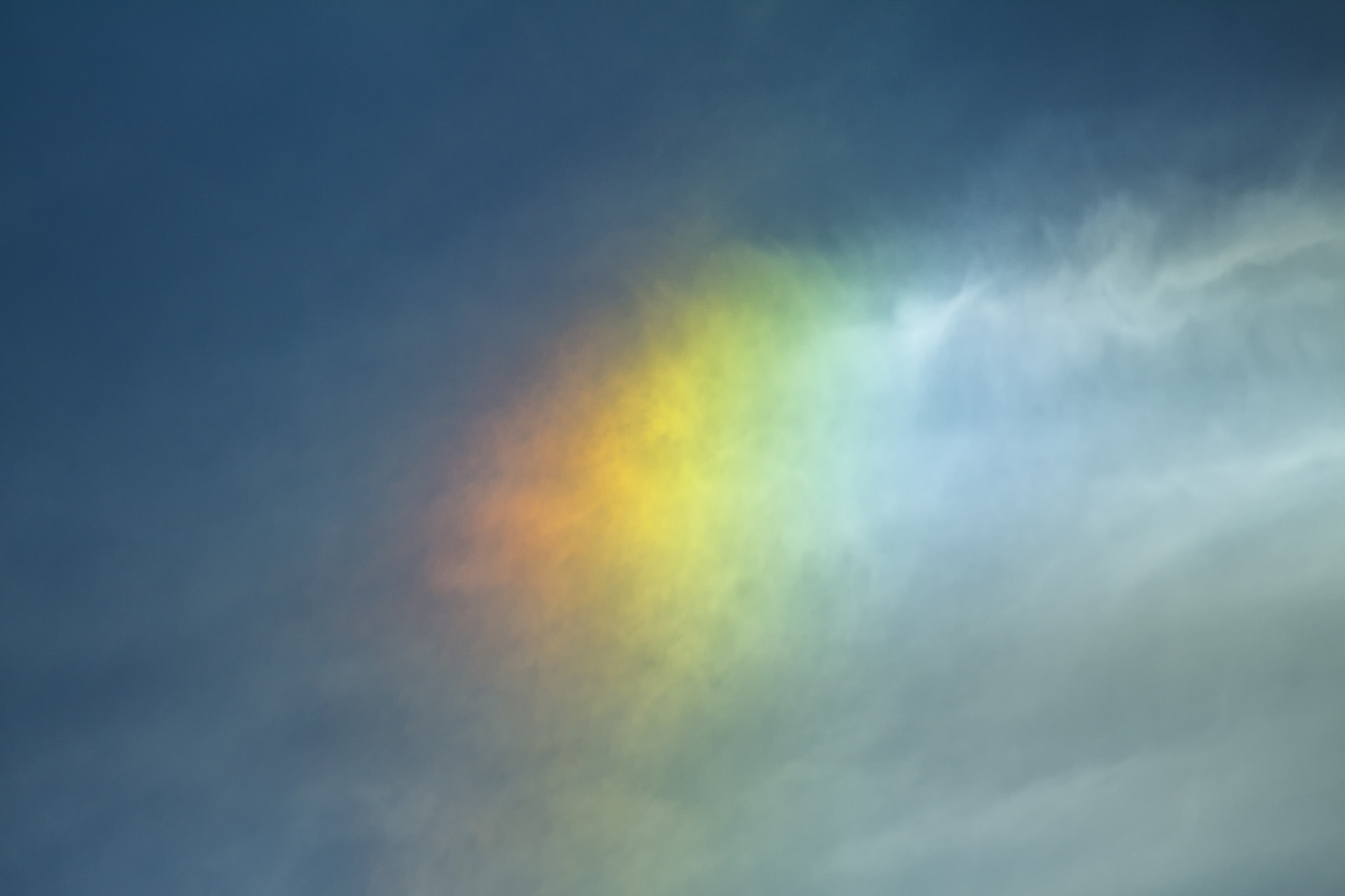 Canon EF 50mm f/1.8 sample photo. Rainbow in the clouds photography