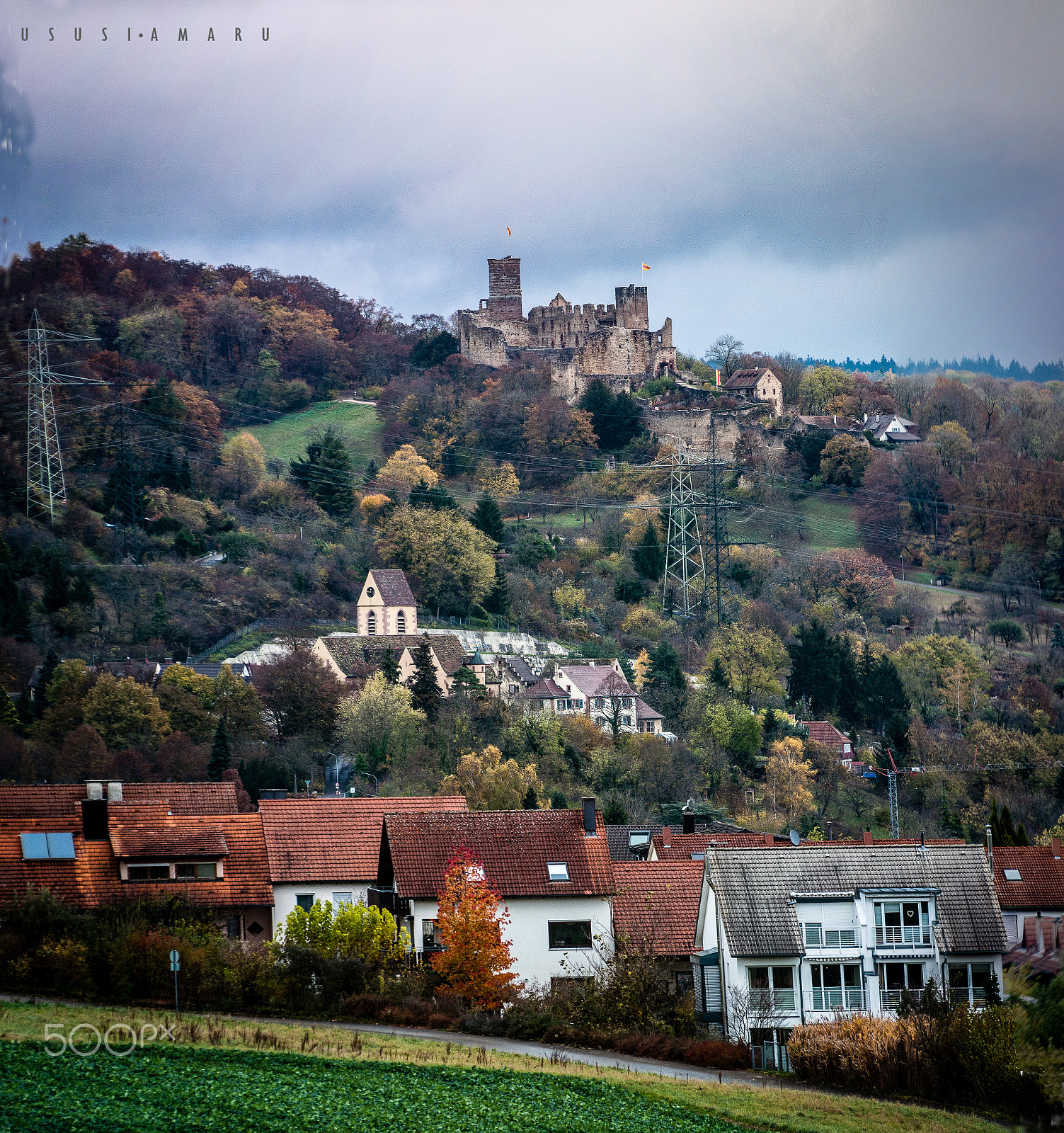Nikon D5000 sample photo. Burg rötteln photography