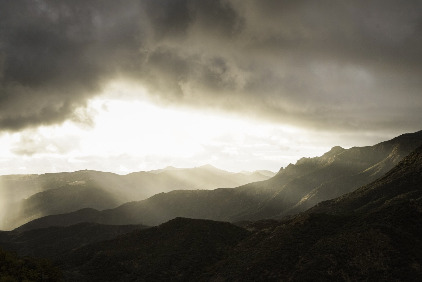 Sony a7R II sample photo. Storm clouds in southern california photography