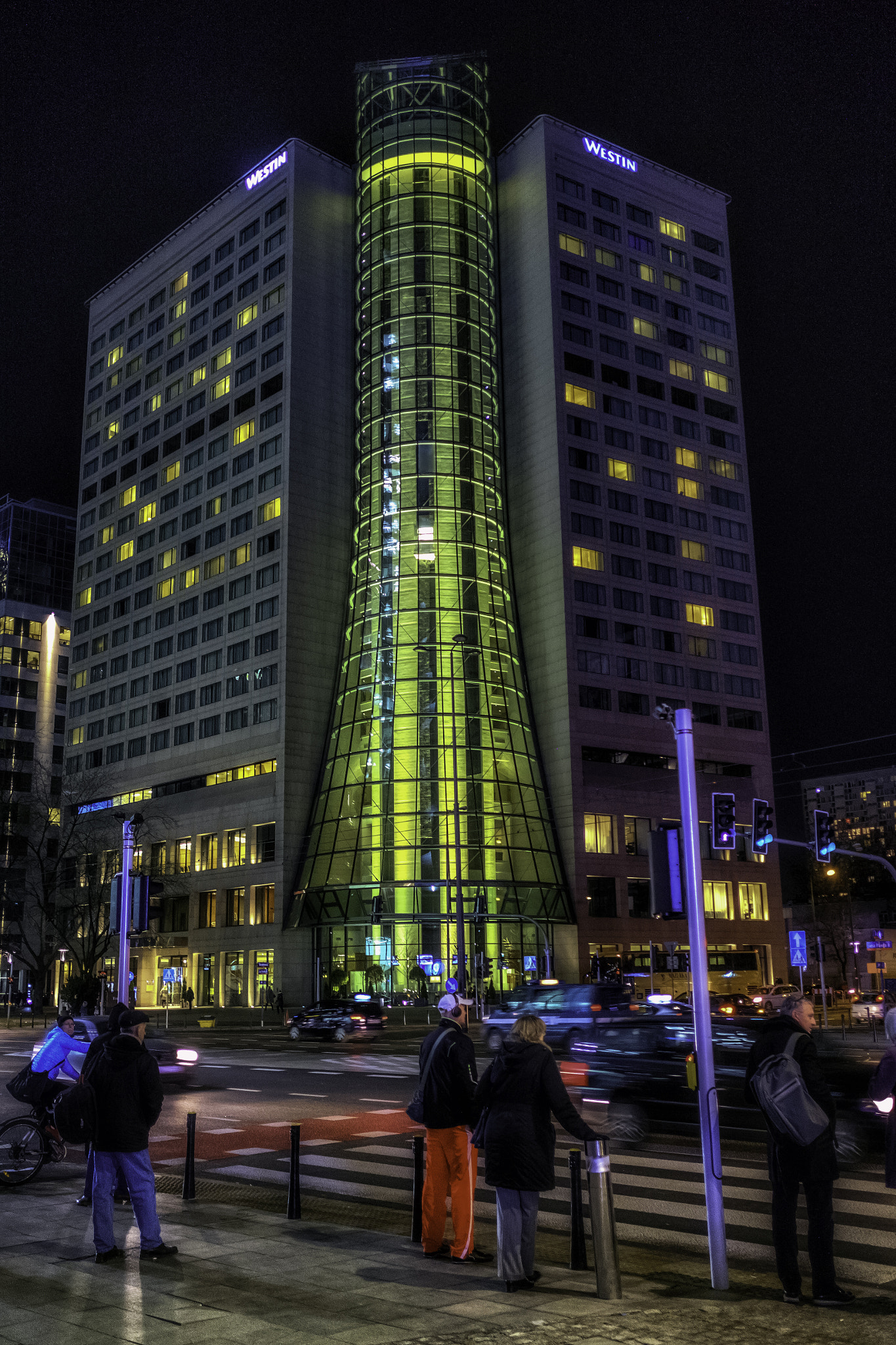 Fujifilm X-Pro1 sample photo. Crosswalk by night. photography